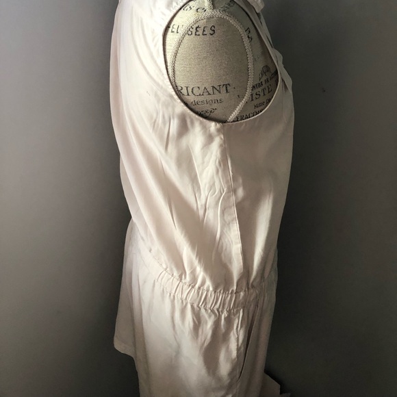 Loft Sleeveless Cream Button-Up Romper - Picture 5 of 6